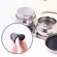 Stainless Steel Drum Painting Palette Oil Paint Pot Double Hole Dipper Easy Clean